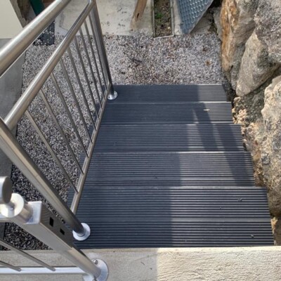 Produktfoto: Edelstahltreppe mit Stabgeländer in Niederösterreich 11