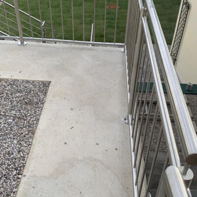Produktfoto: Edelstahltreppe mit Stabgeländer in Niederösterreich 11