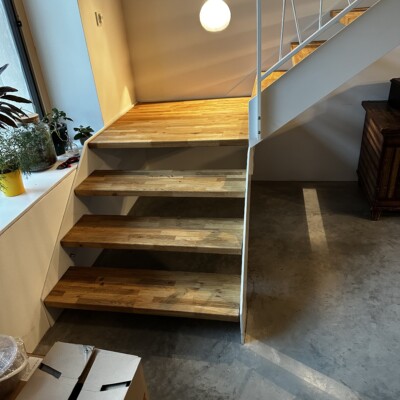 Produktfoto: Stahlwangen-Podesttreppe 5