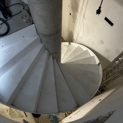 Produktfoto: Spindeltreppe Faltwerk-Optik 5