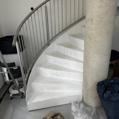 Produktfoto: Spindeltreppe Faltwerk-Optik 5