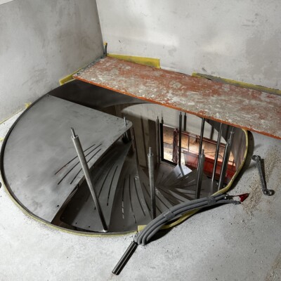 Produktfoto: Spindeltreppe "Vienna" Komplett-Edelstahl 6