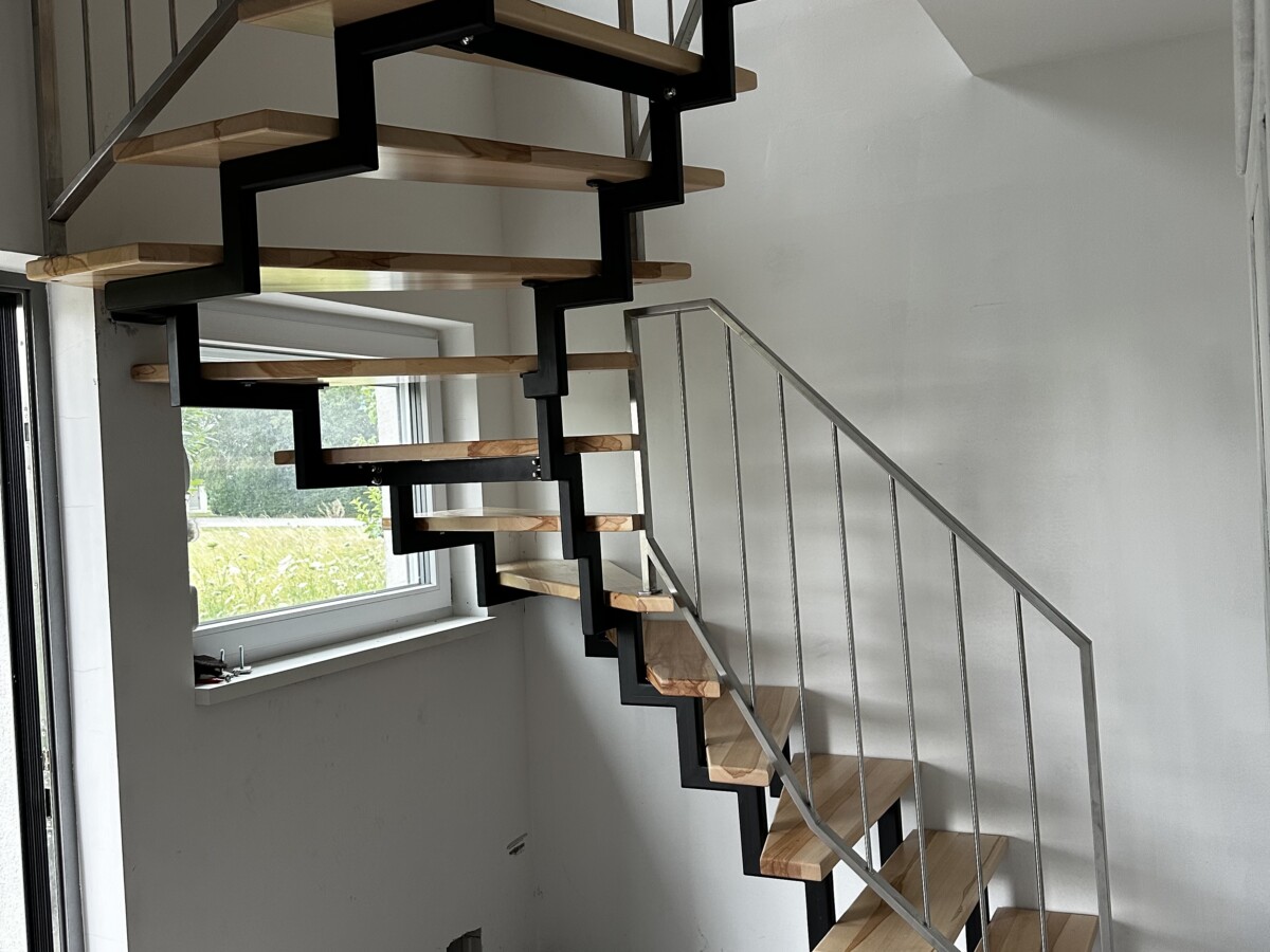 Zweiholmtreppen innen und Zweiholmtreppen außen