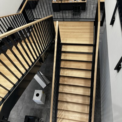 Produktfoto: Stahlwangenpodesttreppe 8
