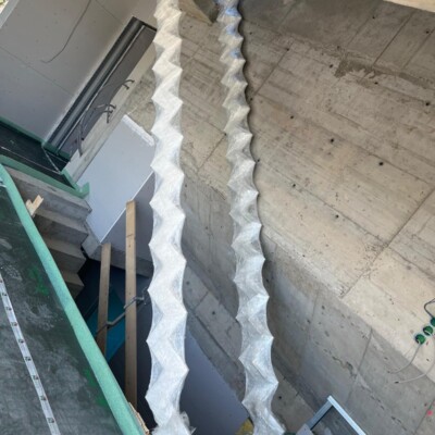 Produktfoto: Stahlwangentreppe und 135LM Nurglasgeländer 6